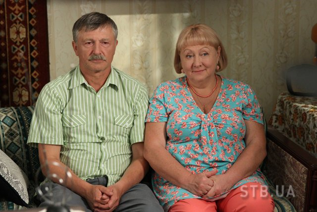 Татьяна Шелига со своим экранным мужем. Фото: телеканал СТБ